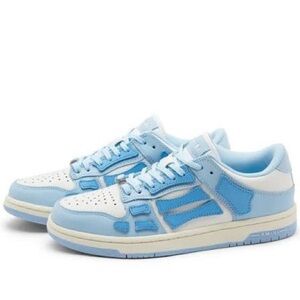 Blue and White Amiri sneakers